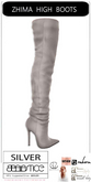 Baiastice_Zhima High Boots-Silver