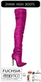 Baiastice_Zhima High Boots-Fuchsia