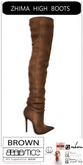 Baiastice_Zhima High Boots-Brown