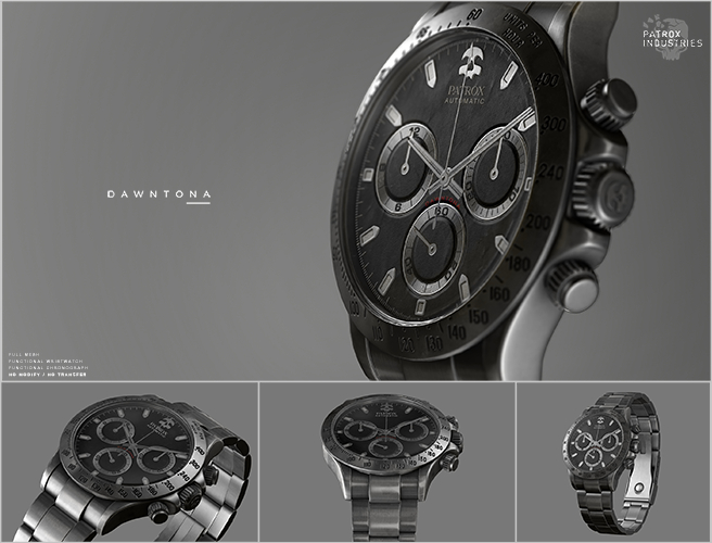 Dawntona Chronograph Steel [Patrox Industries]