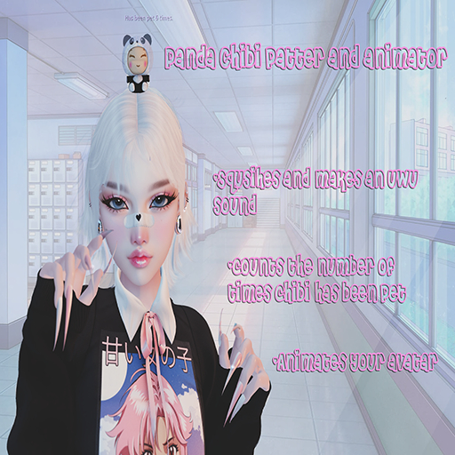 Glampire - Panda chibi headpatter