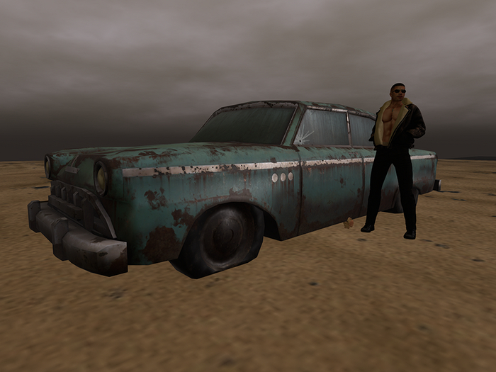 Box-  D.N. Design Abbandoned  Rusty Car 01X PBR