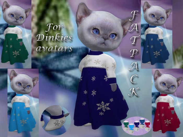 &MeoW& for DINKIES Outfit "Winter" with HUD (5 colors)