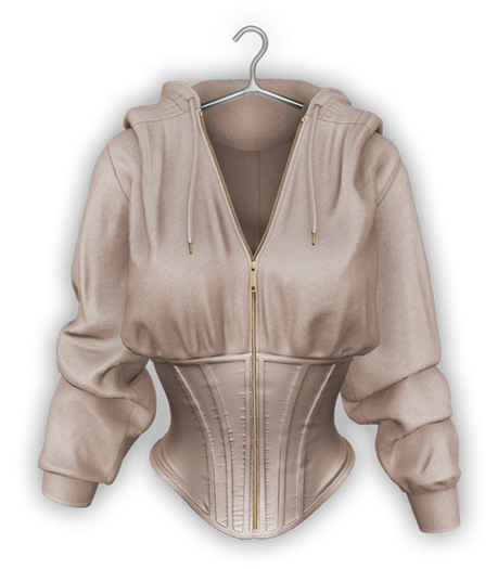 erratic / raven - jacket / nude (Maitreya LaraX, Lara PetiteX / Legacy Classic + Perky / eBody Reborn)