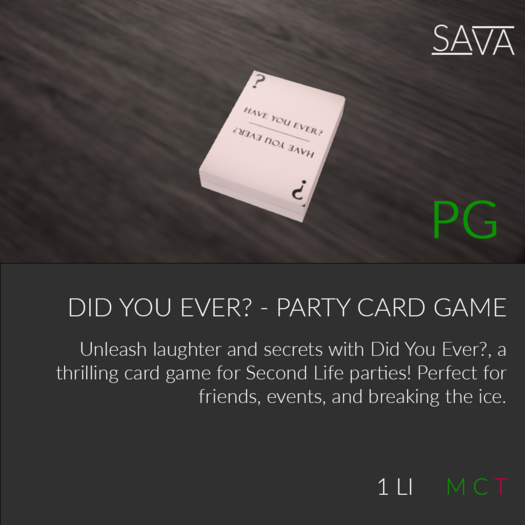 Have you ever? The Ultimate Party Card Game - Kids version