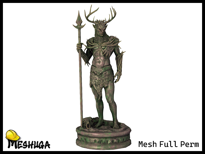 Meshuga Horned Demon Statue FULL PERM MESH