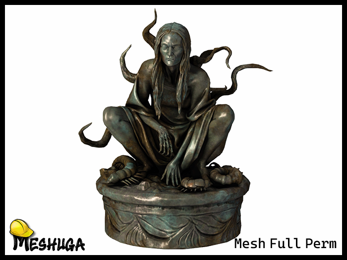 Meshuga Prince of Darkness Statue  FULL PERM MESH