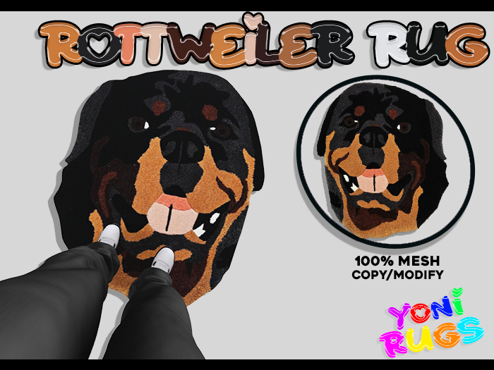 [YR] Rottweiler Dog Rug