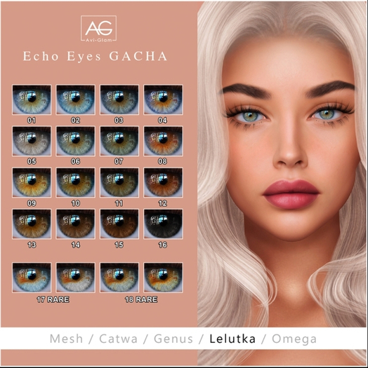 AG. Echo Eyes - Catwa - 18 RARE