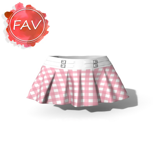 Pink Plaid Rock Doll Skirt LaraX