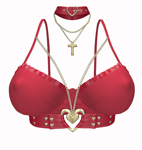 *CK* Blushes top RED