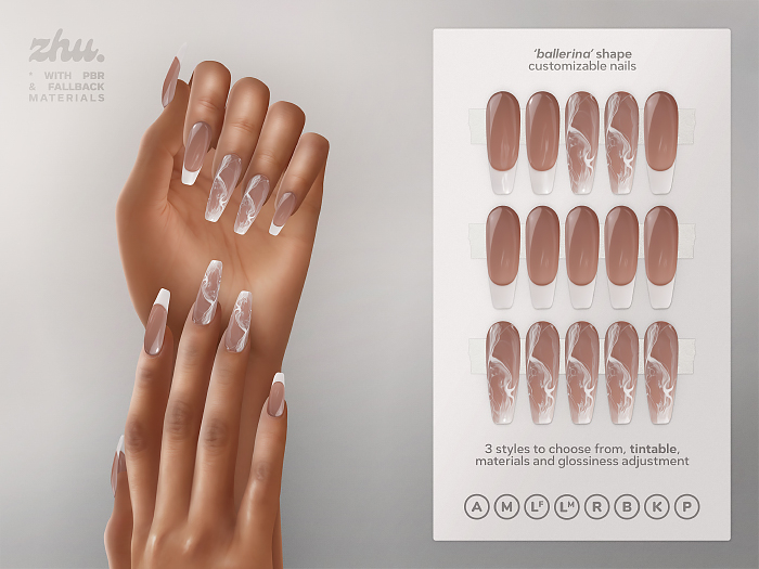 zhu. Blanca mesh nails