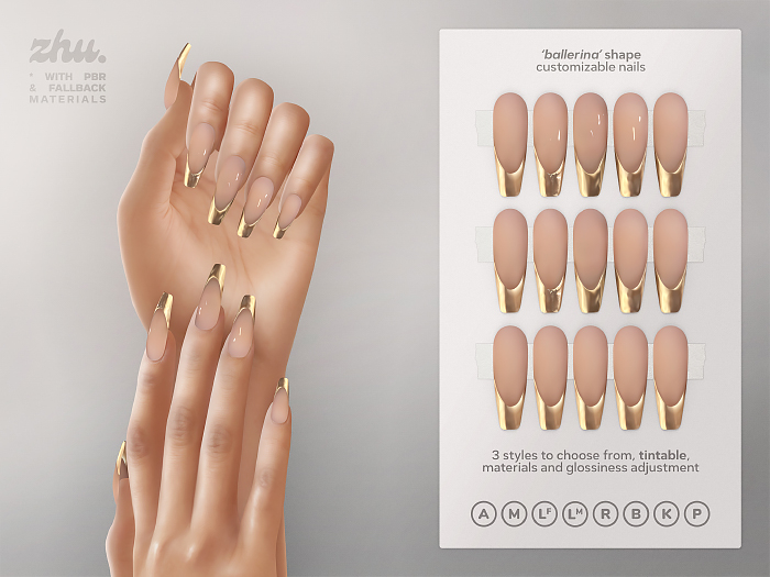 zhu. Golden mesh nails II