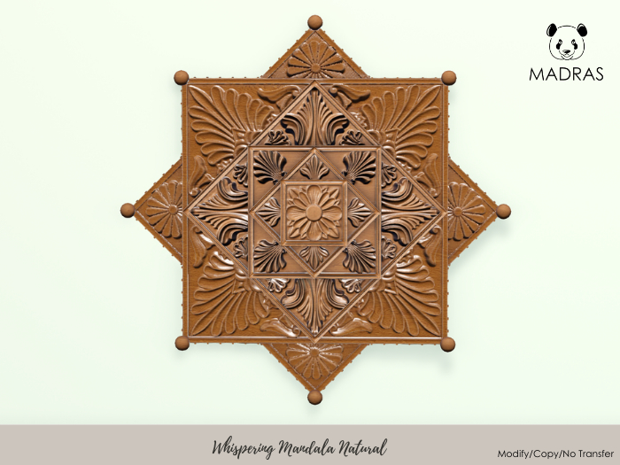MADRAS Whispering Mandala  Natural