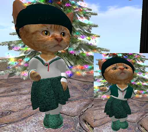 Dinkie Christmas Ruffles Green 