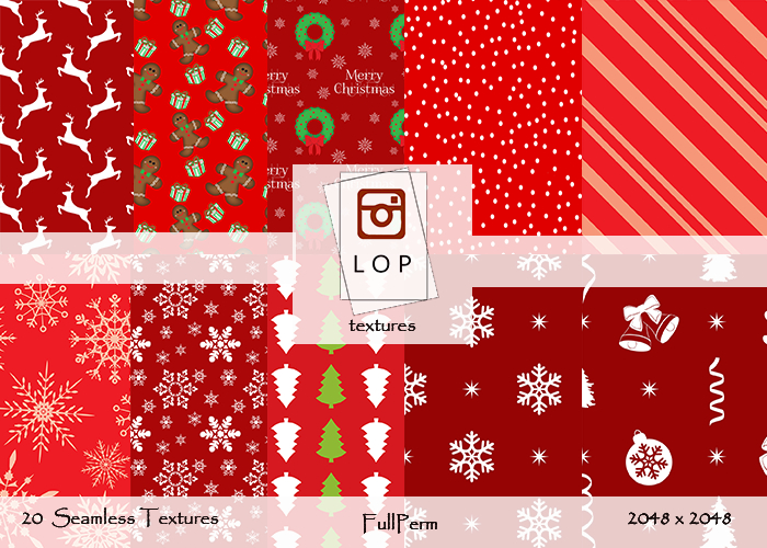 Full Perm - Christmas Textures Pack 1