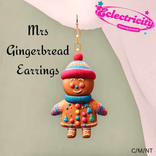 Mrs Gingerbread Earrings