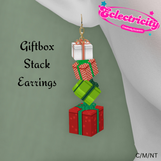 Gift Box Stack Earrings