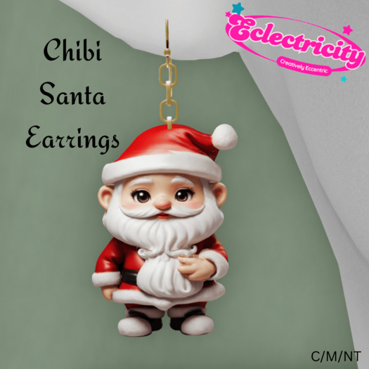 Chibi Santa Earrings