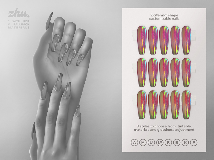 zhu. Holo mesh nails DEMO