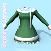Green Winter Dress LARAX PETITE