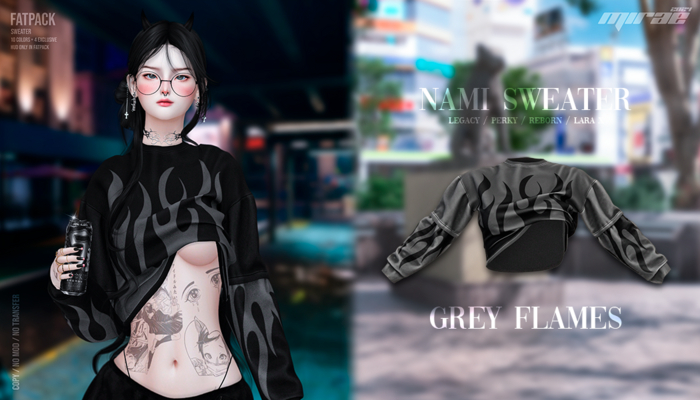 MIRAE / Nami Sweater / Grey Flames