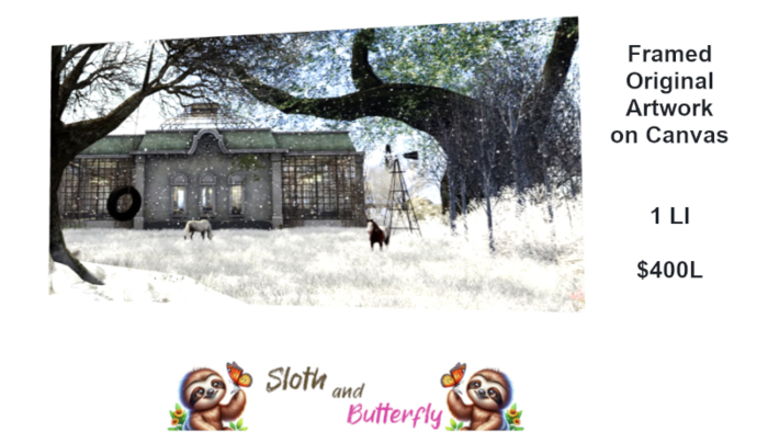 Silent Melody Winter_ Canvas Mounted Artwork