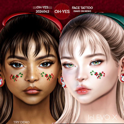 :::::Oh-Yes::::: 2024042 Face Tattoo