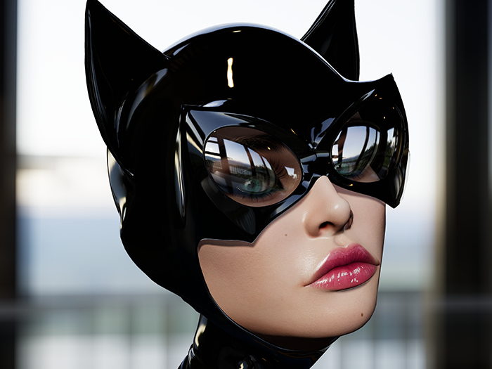 2faces - "Lying cat" mask