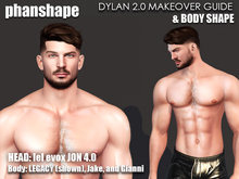 PS - phanshape - DYLAN 2.0 Makeover Guide & Body shape for Lelutka JON Head