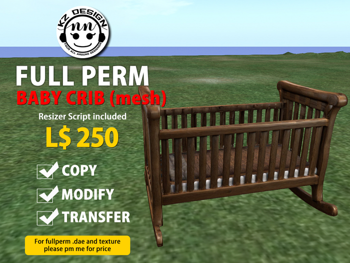 (Boxed) Fullperm KZ Baby Crib