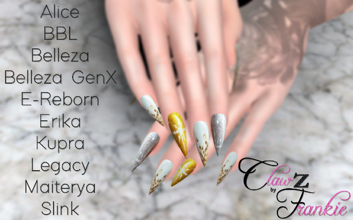 ~Clawz by Frankie~ Sparkle Christmas - EBODY REBORN