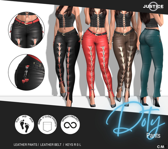 [JUSTICE] DOTY PANTS - FATPACK