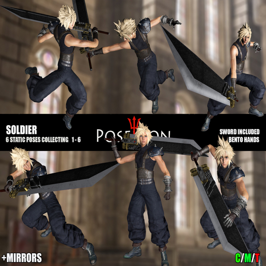 Soldier Poses #1-6 BENTO