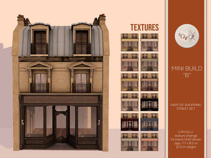 *** rojo *** Mon Cheri Shopping Street Build B 25 Li w HUD