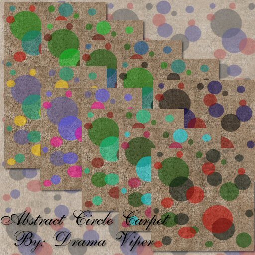 Drama's Designs- Abstract Circle Carpet