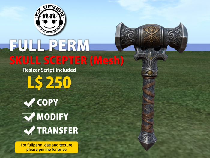 (Boxed) Fullperm KZ Skull Scepter