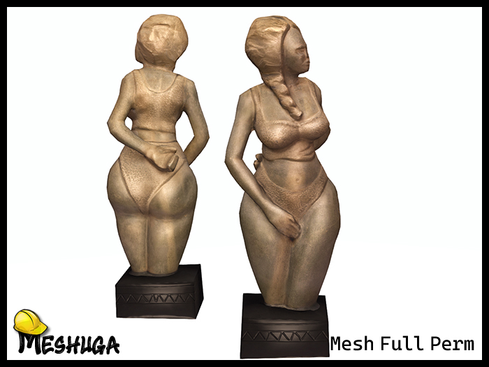 Meshuga Beautiful African Woman Statue FULL PERM MESH
