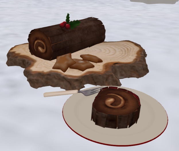 @MA@ Christmas Chocolate Roll & Slice