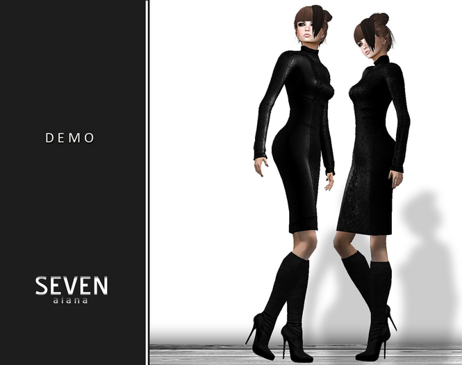 SEVEN - ALANA mesh DRESS (demo)