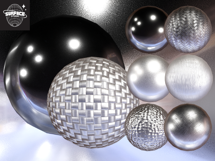 PBR Silver Surface Pack