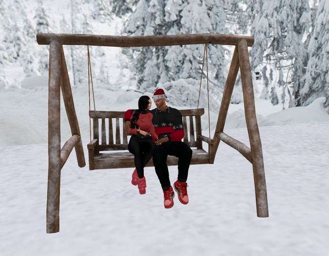 @MA@ Christmas Winter Snowy Swing