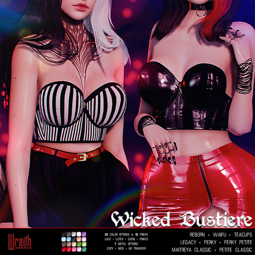 - wraith - Wicked Bustiere - {MEGAPACK}