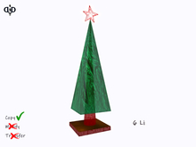 Home:. Glass Christmas Tree (Blink Star)