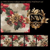 5pc PBR Christmas wallpaper texture seamless *Full Perm* 006