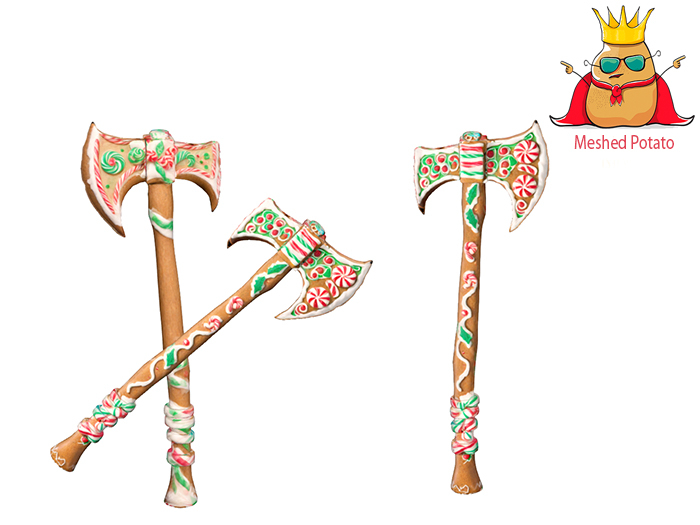 Meshed Potato - Gingerbread Axe Full Perm