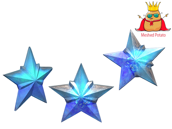 Meshed Potato - Christmas Frozen Star Full Perm
