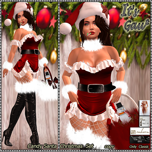 *It's Gau* Candy Santa Christmas Set