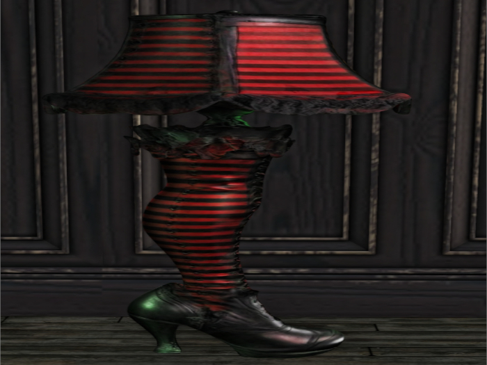 B&C Red witch leg lamp