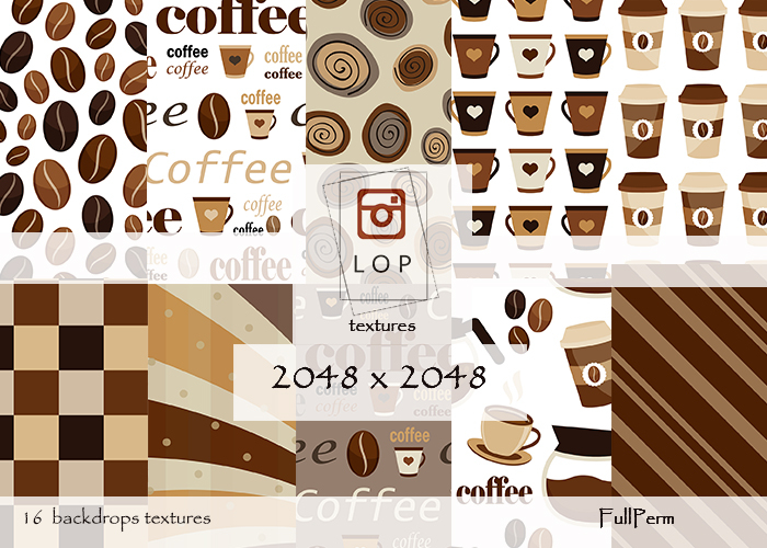 Full Perm - coffee textures